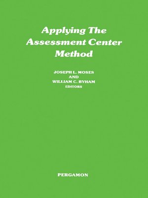 cover image of Applying the Assessment Center Method